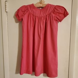 Classic Puffed Sleeve Cotton Dress - size 5